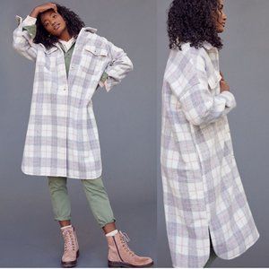 Anthropologie Bobbie Plaid Shirt Jacket